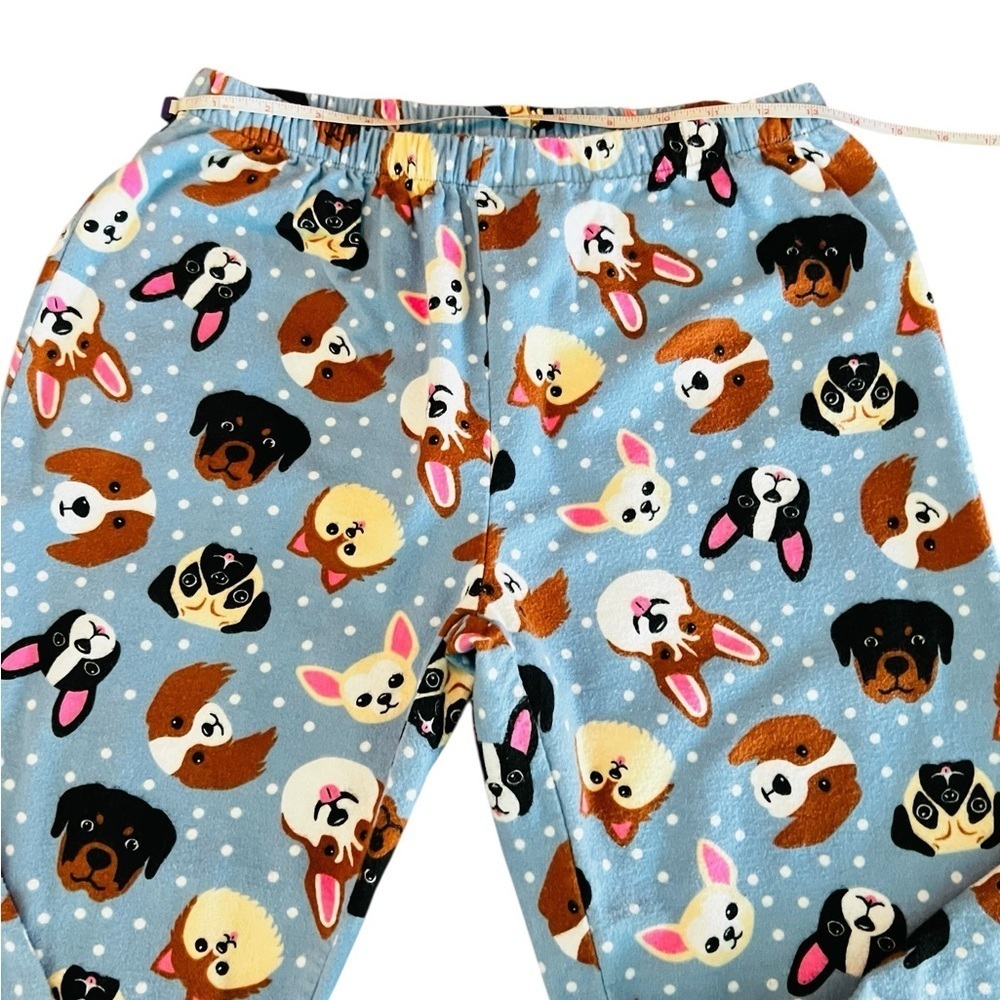 Pajama Mania Women's Dog Print Pajama Set - Blue and Brown Size Small - Picture 7 of 14